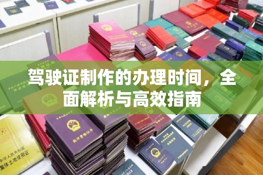 滨湖驾驶证制作的办理时间，全面解析与高效指南